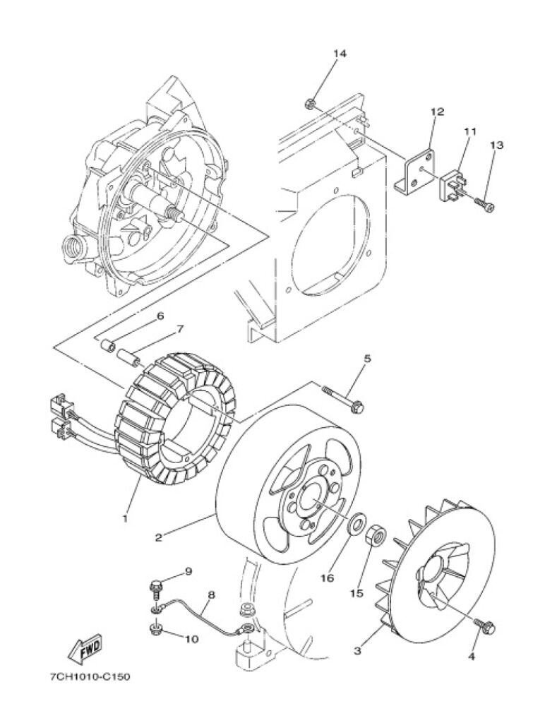 Diagrama IPL Yamaha Generador Inversor EF3000iSE 171 CC TodoPartes.mx
