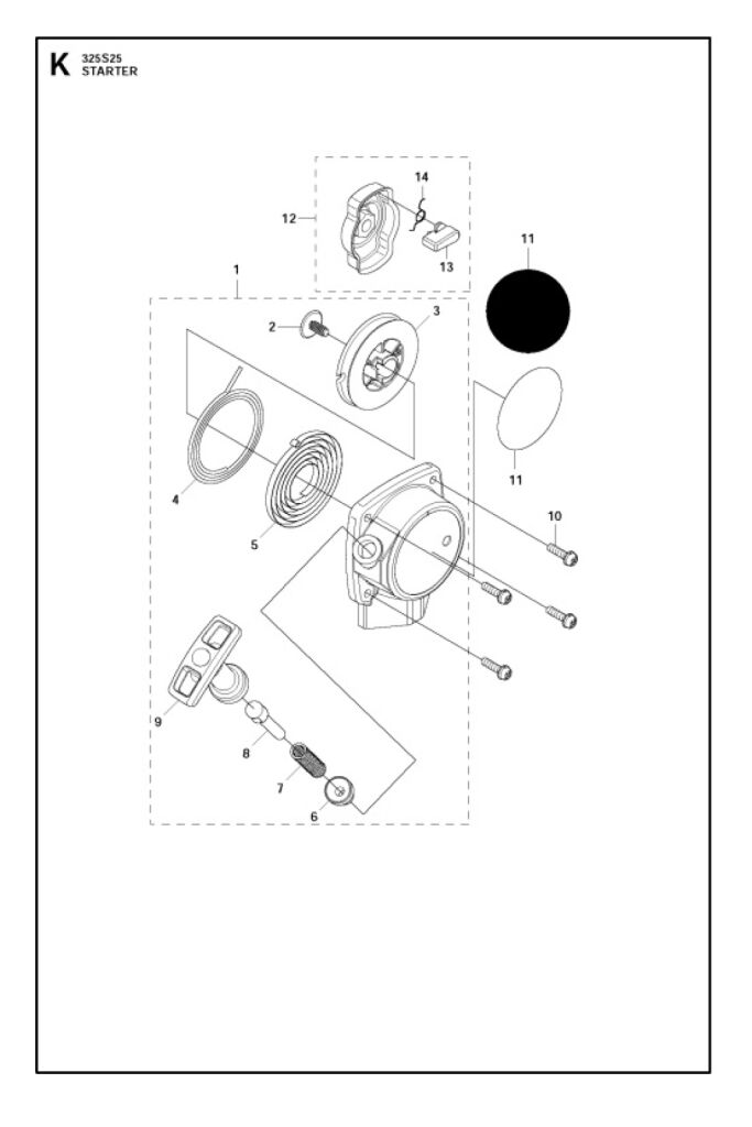 Diagrama IPL Husqvarna 325S25 25.4 CC Fumigadora 201105 Todopartes