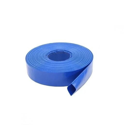 MANGUERA PLANA 1"   100 M 4 BAR PVC AZUL POWER HUNT